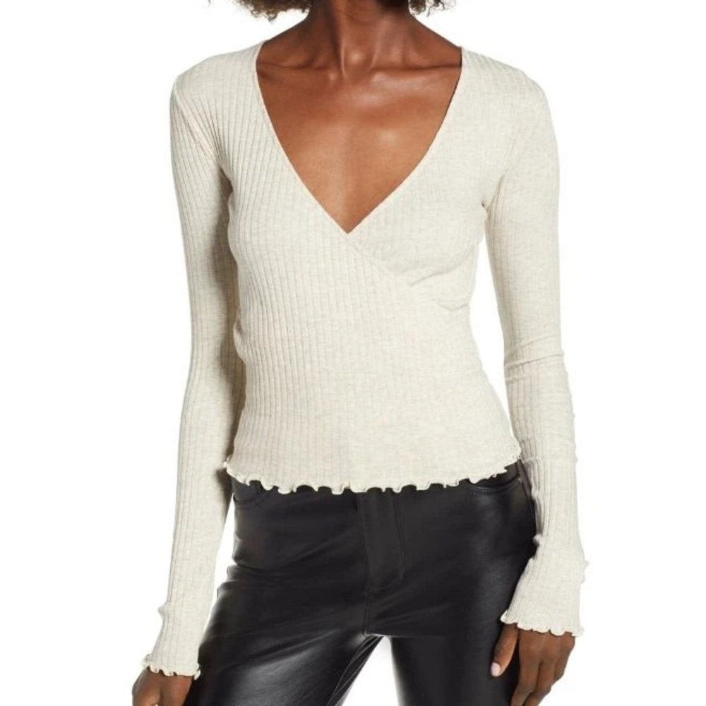 BP cream colored long sleeve top